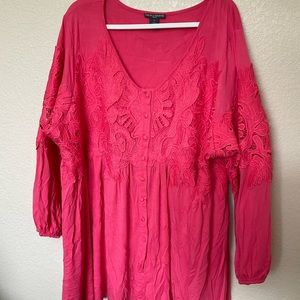 Chelsea and theodore bright pink top